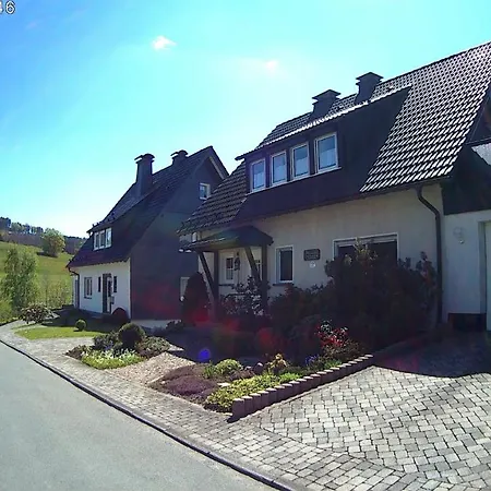 Panoramablick Ferienwohnung Luge Winterberg Sauerland Exterior photo