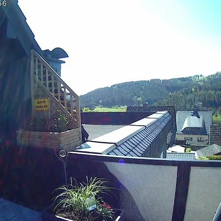Panoramablick Ferienwohnung Luge Winterberg Sauerland Exterior photo